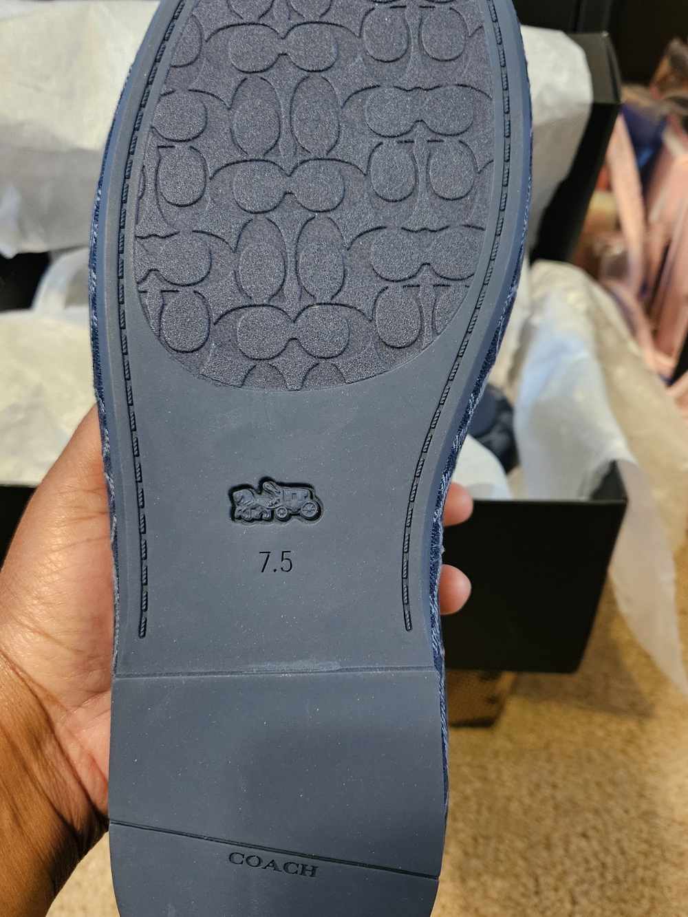 Coach Penelope Signature C Denim Sandal - Picture 9 of 16